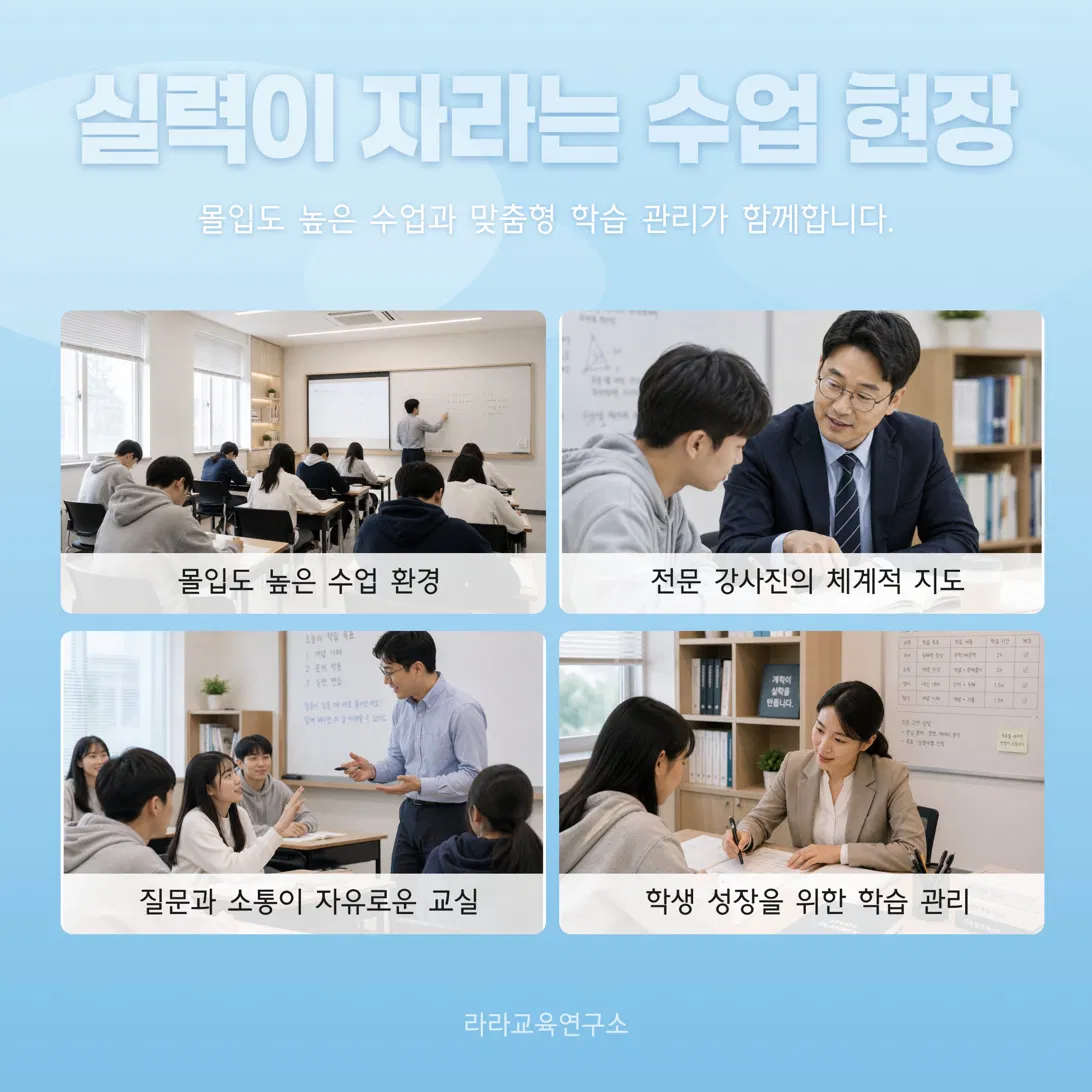 수업분위기 학원